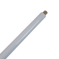 Flaggenstock gerade 200cm weiss ohne Knopf