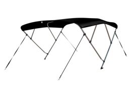 Biminitop deluxe 4 arch 240x185-198x137cm black