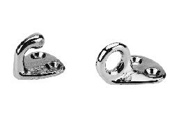 Fenderhaken verchromt 25x25mm