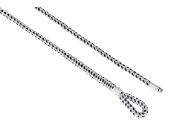 Fenderleine PES+ PP-Kern geflochten mit Augspleiß+Takling weiss/schwarz 6mm 1.5m (2ST)