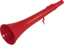 Nebelhorn Kunststoff rot
