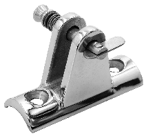 Deckmount ss concave 90° with dropnose pin
