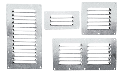 Lüfterrost Edelstahl 118x232mm